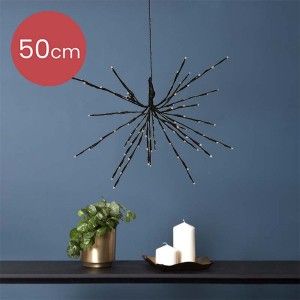 Poolster batterijverlichting 96 LEDS warm wit 25cm - Afbeelding 3