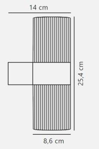 Wandlamp Kyklop Ripple rond 2x GU10 roest IP54 - Afbeelding 3