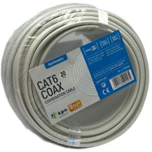 Coax - UTP cat6 combikabel 20 meter - Afbeelding 3