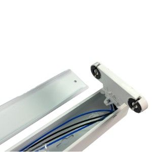 Montagebalk 2x 150cm voor LED Tube LEEG - Afbeelding 3