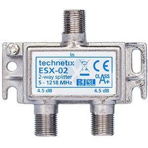 Coax verdeler 2-voudig F-connector - Afbeelding 3