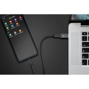 USB naar USB-C adapter zwart - Afbeelding 2