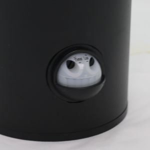 Wandlamp E27 rond zwart IP54 + sensor - Afbeelding 3