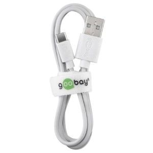 USB - USB-C laadkabel 2m wit - Afbeelding 2