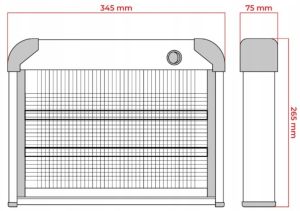 Insectenlamp 2x8W 1800V 60m2 metaal - Afbeelding 3