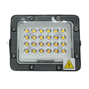 LED Bouwlamp 20W 6000K zwart - premium - Afbeelding 3
