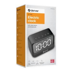 Wekker LED zwart dual alarm + bluetooth speaker - Afbeelding 3