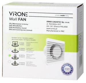 Badkamer - Toilet ventilator wit 100mm + timer - Afbeelding 3