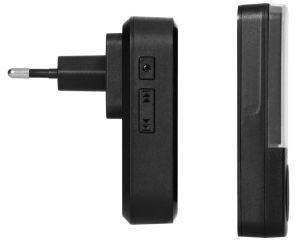 Draadloze deurbel set 200m plug-in zwart SMART Wi-Fi TUYA - Afbeelding 3