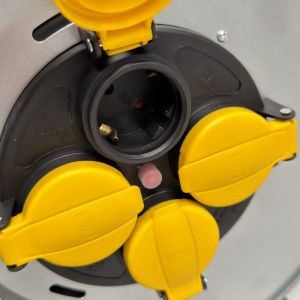 Kabelhaspel H07 3x2,5qmm 40m metaal - Afbeelding 3