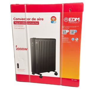 Convector radiator 2000W zwart SMART Wi-Fi TUYA - Afbeelding 3
