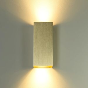 Wandlamp Don Square up&down 2xGU10 IP20 goud - Afbeelding 3