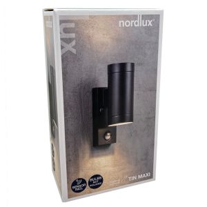 Wandlamp Tin Maxi Double 2x GU10 zwart IP54 + sensor - Afbeelding 3