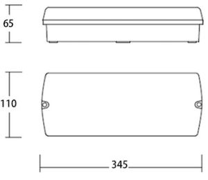LED noodverlichting UNS net/nood IP65 prismakap - Afbeelding 3