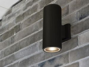 Wandlamp Hamburg up&down 2xE27 IP54 zwart - Afbeelding 3