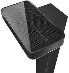 LED Solar tuinlamp op spie Rica 5W 3000K zwart 60cm - Afbeelding 3