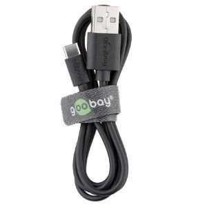 USB - USB-C laadkabel 3m zwart - Afbeelding 2