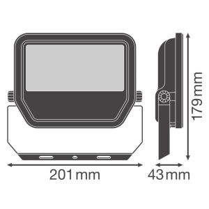 LED Bouwlamp 41W 3000K zwart - Afbeelding 4