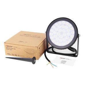 RGB-CCT LED tuinspot IP65 15W rond zwart - Afbeelding 4