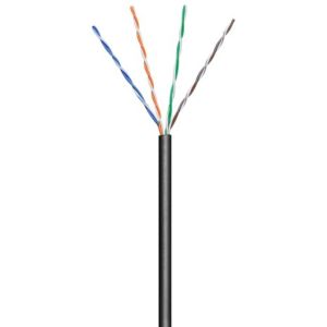 UTP CAT5E 4x2 AWG24 100m zwart massief OUTDOOR - Afbeelding 4