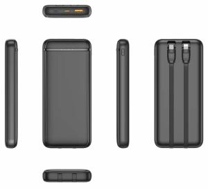 Powerbank 10.000mA zwart + led indicatie + 20W snelladen - Afbeelding 4