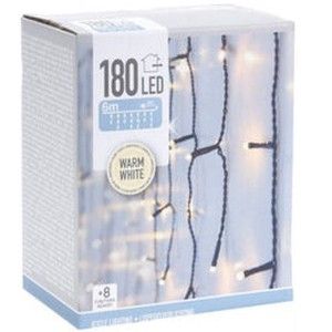 Icicle light 180 LEDS warm wit 600x52cm IP44 Controller - Afbeelding 4
