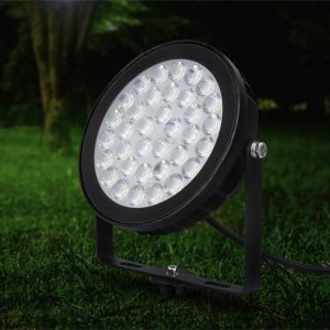 RGB-CCT LED tuinspot IP65 25W rond zwart - Afbeelding 4