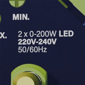 LED dimmer DUO 2-100W EcoDim PRO universeel - Afbeelding 4