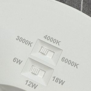 LED panel downlighter 6-18W 3CCT wit + HF-sensor - Afbeelding 4
