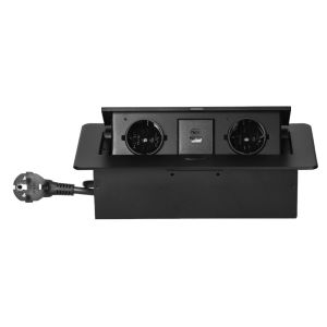 TCD RA 2V +USB en USB-C zwart + aansluitsnoer - Afbeelding 4