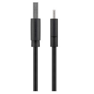 USB - USB-C laadkabel 2m zwart - Afbeelding 3