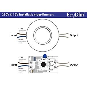 LED Vloerdimmer universeel 230V 0-50W wit - Afbeelding 4