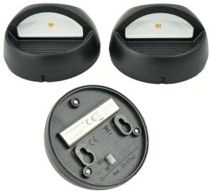 LED Solar wandlamp 8cm set a 2 stuks warmwit - Afbeelding 4