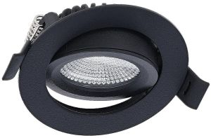LED inbouwspot 6W 3CCT 82mm 36gr rond verstelbaar zwart - Afbeelding 4