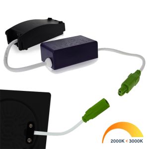 LED inbouwspot 5W DimToWarm 85mm 36gr vierkant verstelbaar zwart - Afbeelding 5