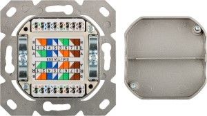 Inbouw - Opbouw unit UTP WCD CAT6 RJ45 dubbel - Afbeelding 5