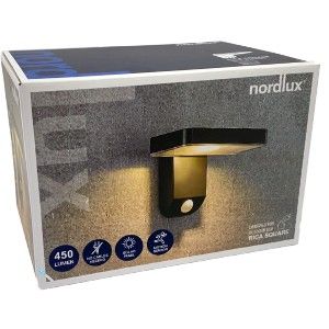 LED Solar wandlamp Rica 5W 3000K zwart IP44 - Afbeelding 5