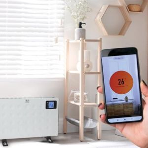 Convectorkachel 2000W wit met thermostaat SMART Wi-Fi TUYA - Afbeelding 5