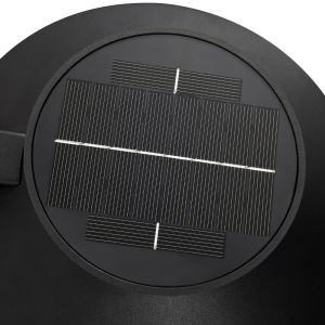 LED solar paallamp Justina 5W 3000K zwart IP44 60cm - Afbeelding 5