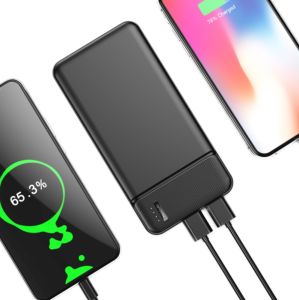 Powerbank 20.000mA zwart USB + USB-C 20W QC - Afbeelding 5