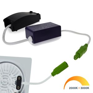 LED inbouwspot 5W DimToWarm 85mm 36gr vierkant verstelbaar wit - Afbeelding 5