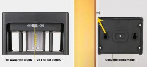 LED Solar wandlamp rechthoek 3000/6000K - Afbeelding 5