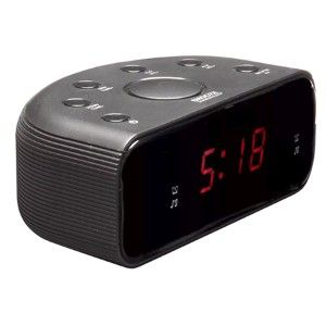 Wekkerradio LED FM zwart dual alarm - Afbeelding 5