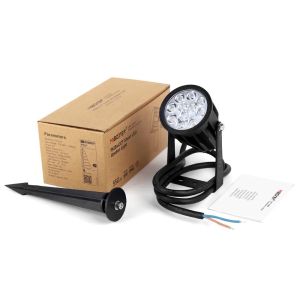 RGB-CCT LED tuinspot IP65 6W rond zwart IP66 - Afbeelding 6