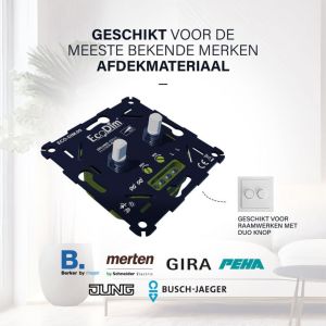 LED dimmer DUO 2-100W EcoDim fase afsnijding - Afbeelding 6