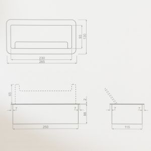 TCD RA 2V + USB en USB-C +2xUTP zwart + aansluitsnoer - Afbeelding 6