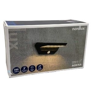 LED Solar wandlamp Agena 5W 3000K zwart IP44 - Afbeelding 6