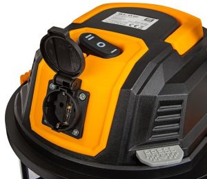 Stofzuiger nat en droog 25L 1300W + stopcontact - Afbeelding 7