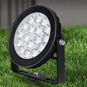 RGB-CCT LED tuinspot IP65 9W rond zwart - Afbeelding 7
