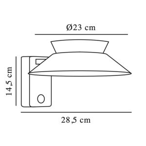 LED Solar wandlamp Justina 5W 3000K zwart IP44 - Afbeelding 7
